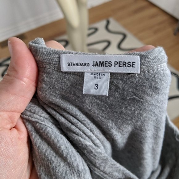 James Perse - gray jersey knit dress - Picture 6 of 10